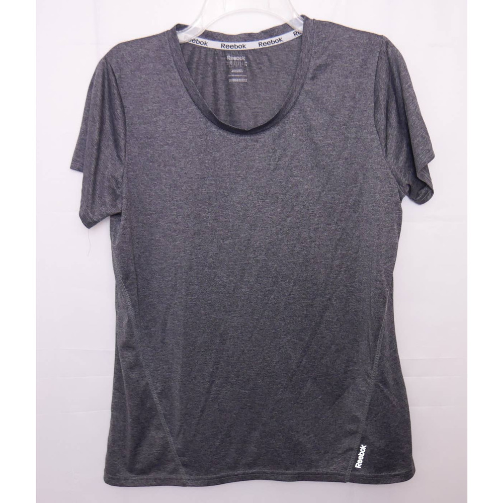 Reebok Women's Short Sleeve Gray Activewear Top - Large
